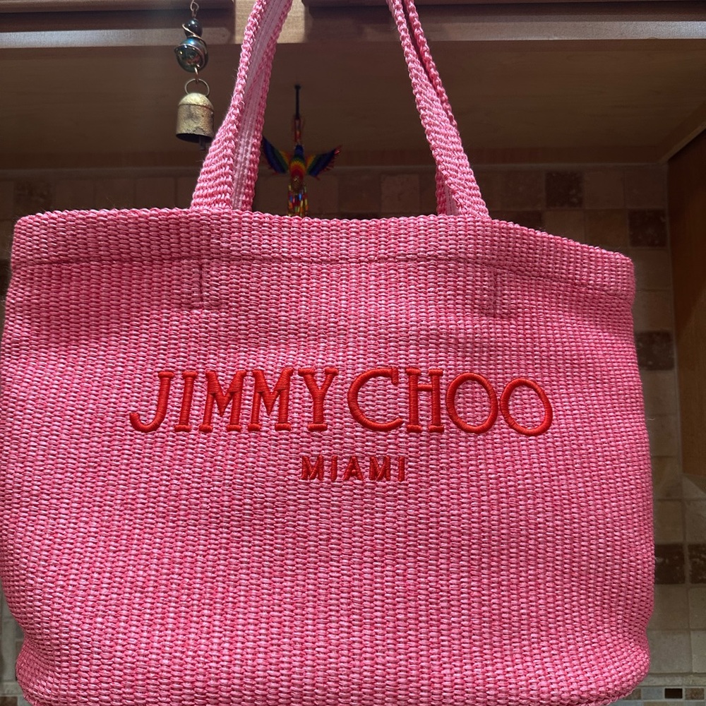 Jimmy Choo Vibrant Pink Tote